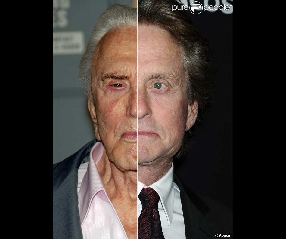 Kirk Douglas et son fils Michael Douglas - Purepeople