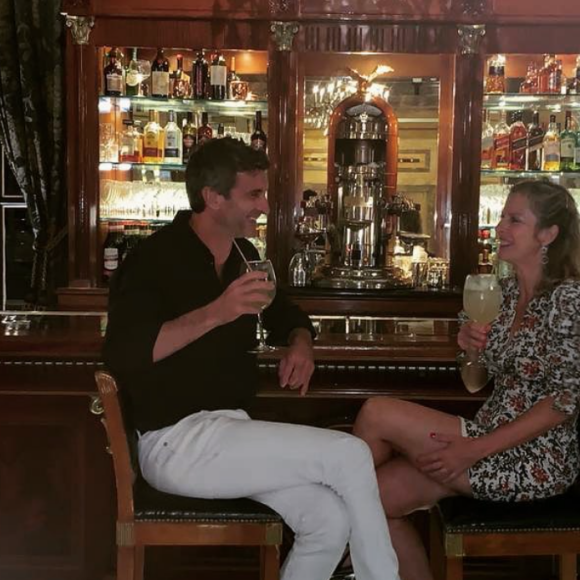 Karin Viard et son compagnon Manuel Herrero à Buenos Aires. Décembre 2021.