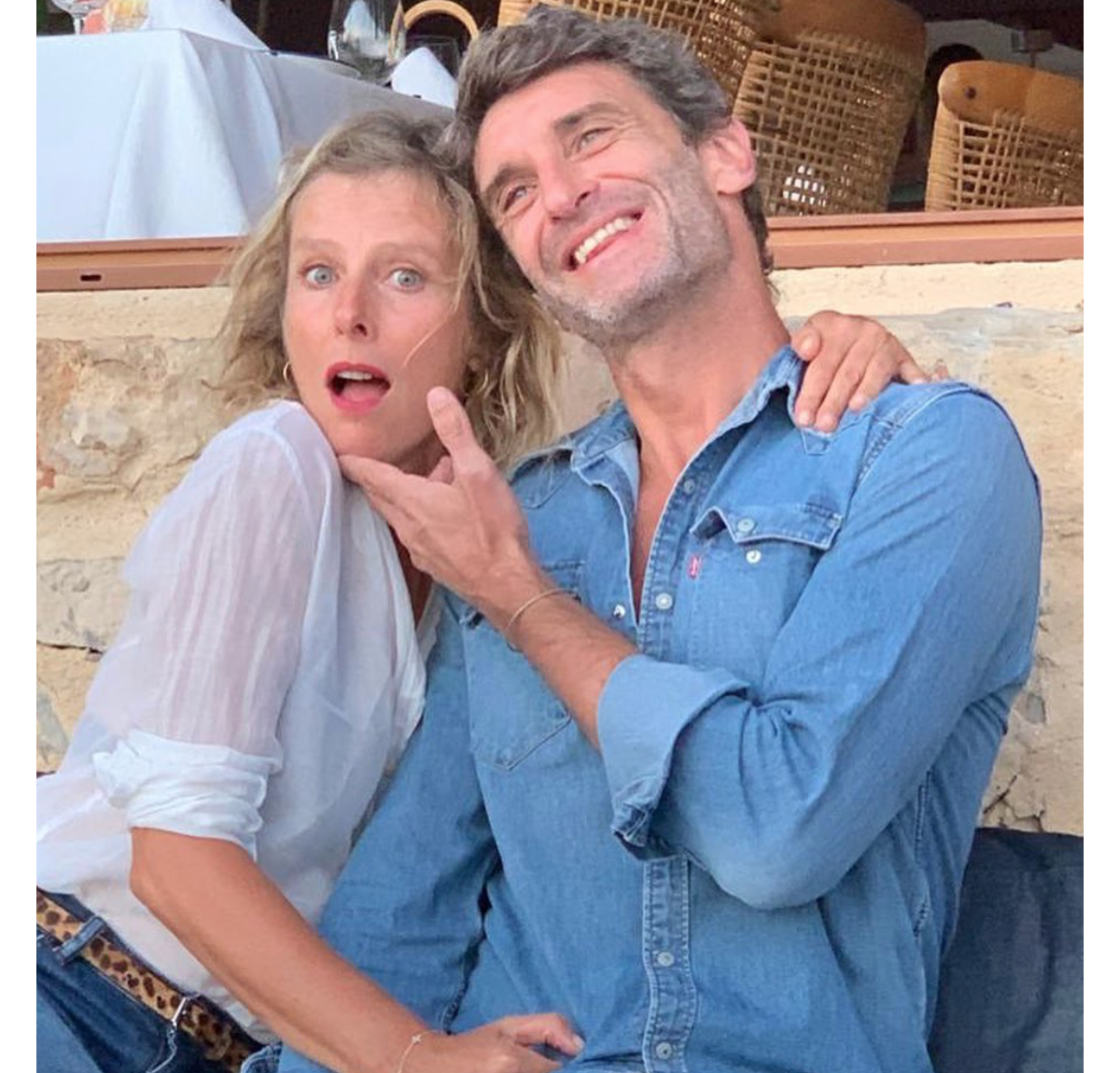 Photo Karin Viard Et Manuel Herrero En Août 2021 Purepeople 