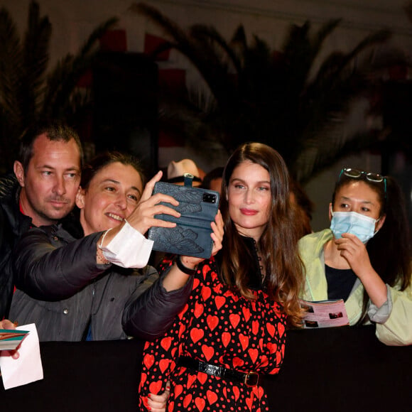 Laetitia Casta - Avant-première du film "Lui" lors de la 3e édition du Festival Cinéroman à Nice, le 23 octobre 2021. © Bruno Bebert/Bestimage