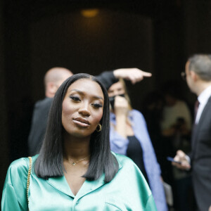 Aya Nakamura - Les célébrités à la sortie du défilé Balenciaga "Collection Haute-Couture Automne/Hiver 2021-2022" à Paris, le 7 juillet 2021. © Clovis-Veeren/Bestimage 