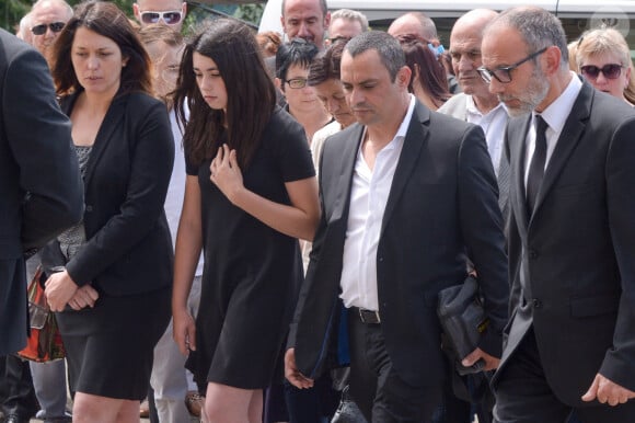La famille de Maelys de Araujo, lors de ses obsèques le 2 juin 2018