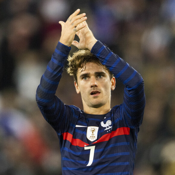 Antoine Griezmann lors du match de football de qualification pour la Coupe du monde 2022 entre la France et le Kazakhstan au stade Parc des Princes à Paris, France, le 13 novembre 2021. © Cyril Moreau/Bestimage