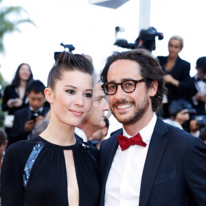 Emilie Broussouloux et Thomas Hollande sont parents pour la deuxième fois d'un petit garçon prénommé Noé - Thomas Hollande et sa compagne Emilie Broussouloux - Montée des marches de la cérémonie de clôture du 70ème Festival International du Film de Cannes. Le 28 mai 2017. © Borde-Jacovides-Moreau / Bestimage 