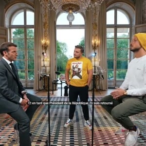 Mcfly et Carlito ont défilé Emmanuel Macron dans un concours d'anecdotes après leur pari, à l'Elysée.