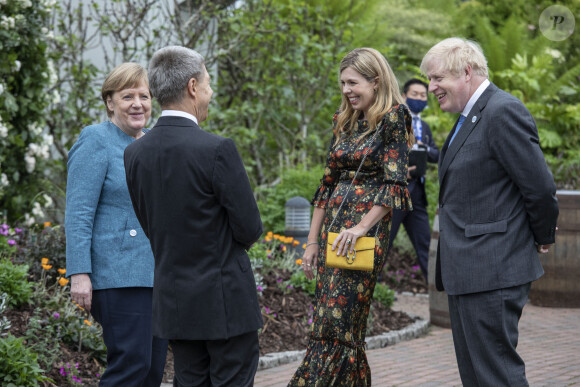 Boris Johnson - Réception en marge du sommet du G7 à l'Eden Project, le 11 juin 2021.
