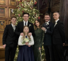 David Beckham, Victoria Beckham et leurs quatre enfants Cruz, Brooklyn, Harper et Romeo. Décembre 2021.