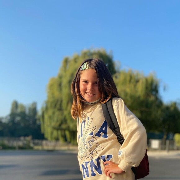 Aliya, la fille de Norbert Tarayre, lors de sa rentrée en CE2