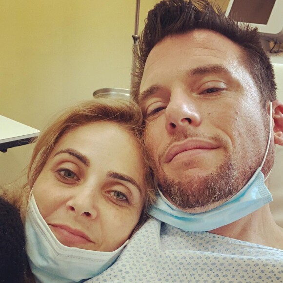 Norbert Tarayre lors de son hospitalisation pour un pneumothorax, mai 2021