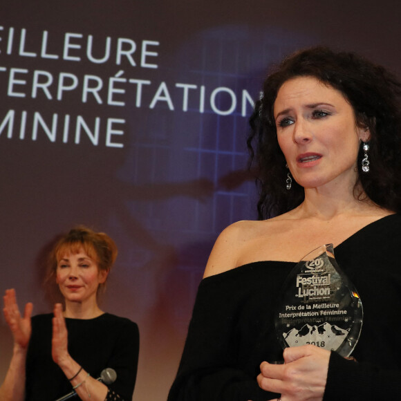 Elsa Lunghini reçoit le prix de la meilleure interprétation féminine dans "Parole contre parole" de D.Bivel - Clôture du 20ème anniversaire du Festival des Créations Télévisuelles de Luchon, France, le 10 février 2018. © Patrick Bernard/Bestimage 