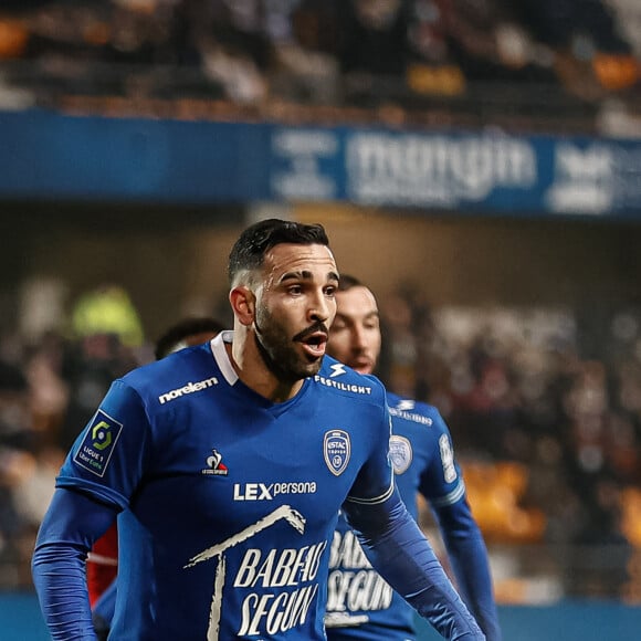 Adil Rami (Troyes ESTAC) - Match de Ligue 1 Uber Eats "Troyes - Brest (1-1)" au stade de l'Aube, le 22 décembre 2021.