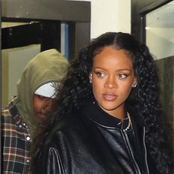 Rihanna et son compagnon ASAP Rocky ont dîné au restaurant Carbone à New York le 19 janvier 2022.