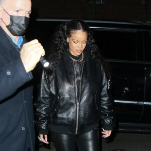 Rihanna et son compagnon ASAP Rocky ont dîné au restaurant Carbone à New York le 19 janvier 2022.