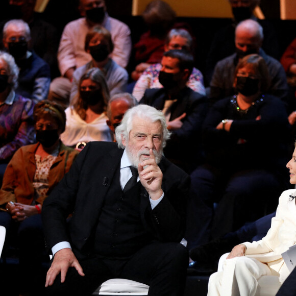 Exclusif - Alex Vizorek, Jacques Weber, Claire Chazal - Enregistrement de l'émission "Le grand échiquier", diffusée le 21 janvier sur France 3.© Dominique Jacovides / Bestimage 