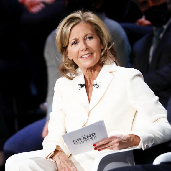 Exclusif - Claire Chazal - Enregistrement de l'émission "Le grand échiquier", sur France 3.  © Dominique Jacovides / Bestimage 