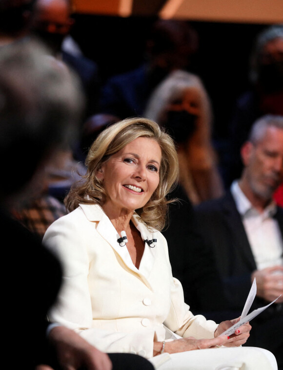 Exclusif - Claire Chazal - Enregistrement de l'émission "Le grand échiquier", diffusée le 21 janvier sur France 3. © Dominique Jacovides / Bestimage 