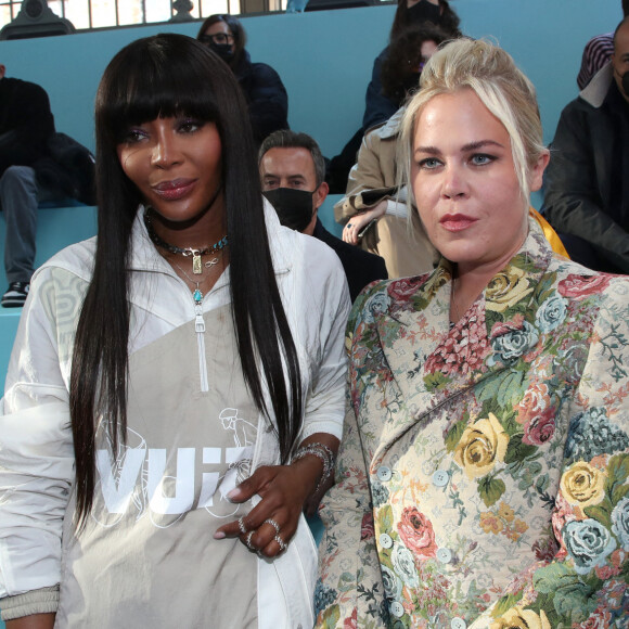 Naomi Campbell et Shannon Abloh au front row du défilé Homme Louis Vuitton automne-hiver 2022/2023 dans le cadre de la Fashion Week de Paris, France. © Borde-Rindoff/Bestimage 