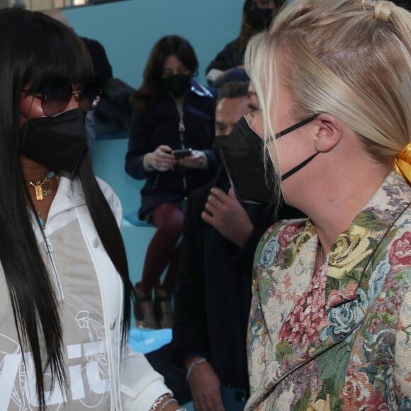 Naomi Campbell et Shannon Abloh au front row du défilé Homme Louis Vuitton automne-hiver 2022/2023 dans le cadre de la Fashion Week de Paris, France, le 20 janvier 2022. © Borde-Rindoff/Bestimage 