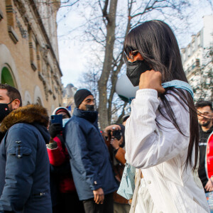 Naomi Campbell à la sortie du défilé Homme Louis Vuitton automne-hiver 2022/2023 dans le cadre de la Fashion Week de Paris, France, le 20 janvier 2022. © Veeren-Clovis/Bestimage 