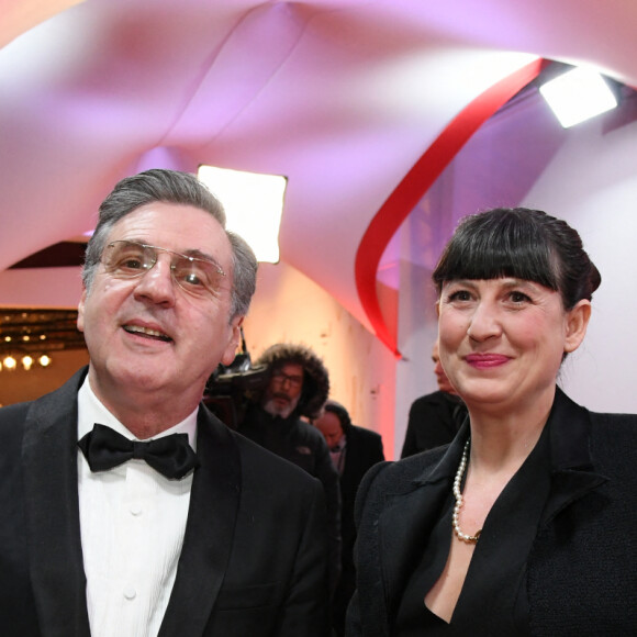 Exclusif - Daniel Auteuil et sa femme Aude Ambroggi - Arrivées lors de la 43ème cérémonie des Cesar à la salle Pleyel à Paris, le 2 mars 2018. © Stephane Kossman / Bestimage 