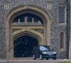 La reine Elisabeth II d'Angleterre quitte le château de Windsor pour rejoindre Wood Farm dans le domaine de Sandringham, le 23 janvier 2022. 