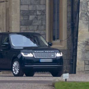 La reine Elisabeth II d'Angleterre quitte le château de Windsor pour rejoindre Wood Farm dans le domaine de Sandringham, le 23 janvier 2022. 