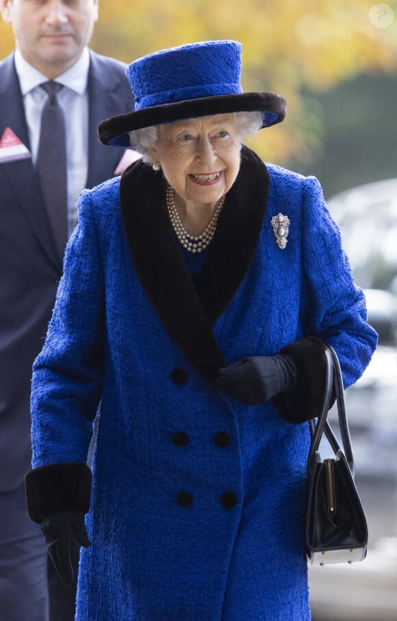 La reine Elisabeth II d'Angleterre lors des Champions Day à Ascot. Le 16 octobre 2021  16 October 2021.