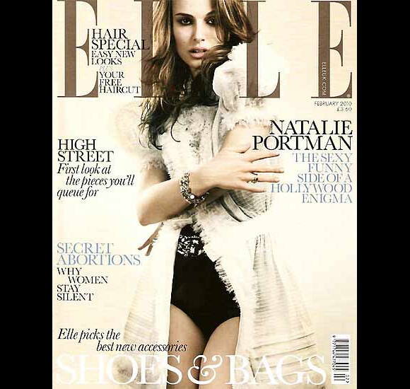 Natalie Portman en couverture du magazine Elle UK