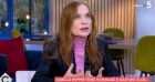 Isabelle Huppert dans l'émission "C à Vous", sur France 5.