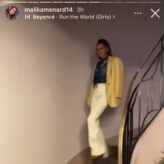 Malika Ménard a permis à ses abonnés Instagram de suivre le final du défilé Haute Couture de Zuhair Murad, le mercredi 26 janvier 2022.