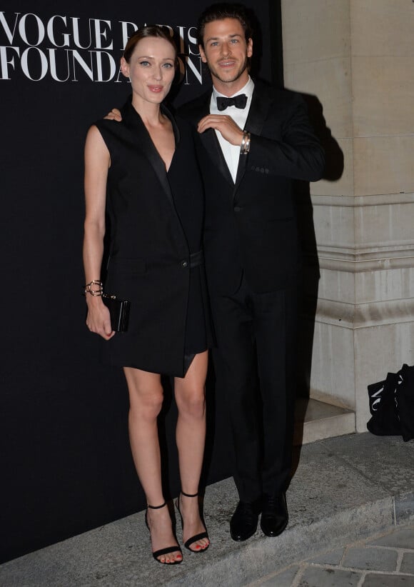 Gaspard Ulliel et sa compagne Gaelle - Gala "Vogue Paris Foundation" au Palais Galliera à Paris le 9 juillet 2014.