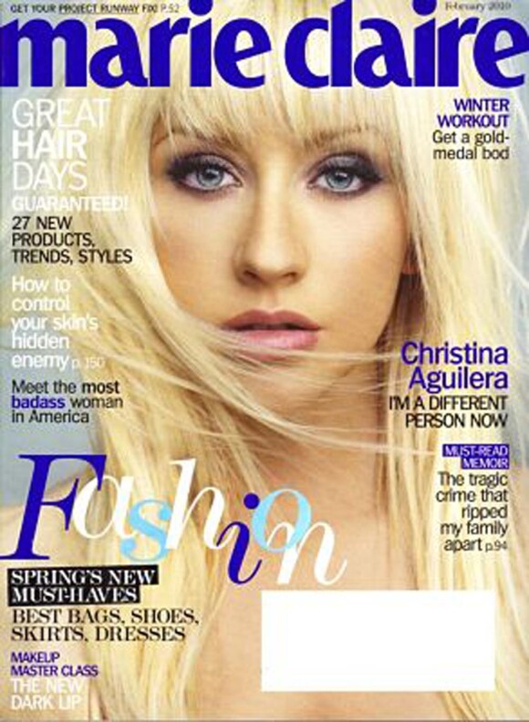 Le magazine Marie-Claire américain offre sa couverture de février 2010 à la chanteuse Christina Aguilera, qui sortira en mars 2010 son quatrième album studio.