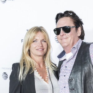 DeAnna Madsen et son mari Michael Madsen au 25ème anniversaire de la projection 'Reservoir Dogs' lors du Festival du Film de Tribeca à New York, le 28 avril 2017 