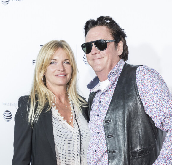 DeAnna Madsen et son mari Michael Madsen au 25ème anniversaire de la projection 'Reservoir Dogs' lors du Festival du Film de Tribeca à New York, le 28 avril 2017 