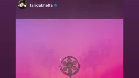 Concert de Carla Bruni, le 26 janvier 2022, à l'Olympia, à Paris. Vidéo partagée par Farida Khelfa sur Instagram.