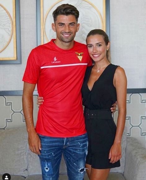 Enzo Zidane avec sa compagne Karen Gonçalves sur Instagram le 17 juillet 2019.