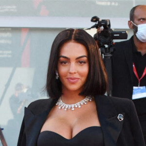 Georgina Rodriguez, la compagne de Cristiano Ronaldo, assiste au festival international du film de Venise (La Mostra), le 1er septembre 2021. 