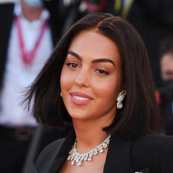 Georgina Rodriguez, la compagne de Cristiano Ronaldo, assiste au festival international du film de Venise (La Mostra), le 1er septembre 2021. 