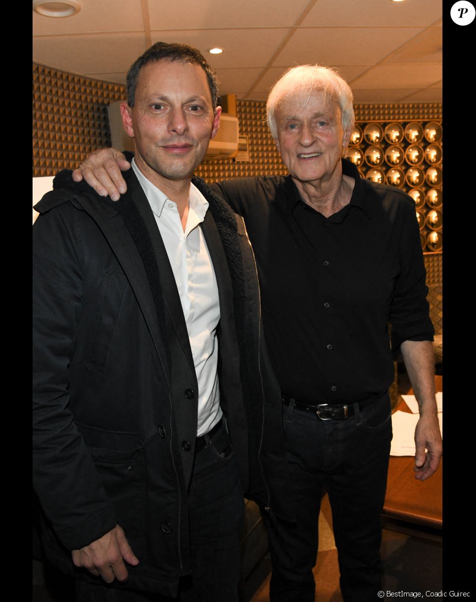 Exclusif - Marc-Olivier Fogiel et Dave - People au concert de Dave à Bobino à Paris le 18 novembre 2019. © Coadic Guirec/Bestimage