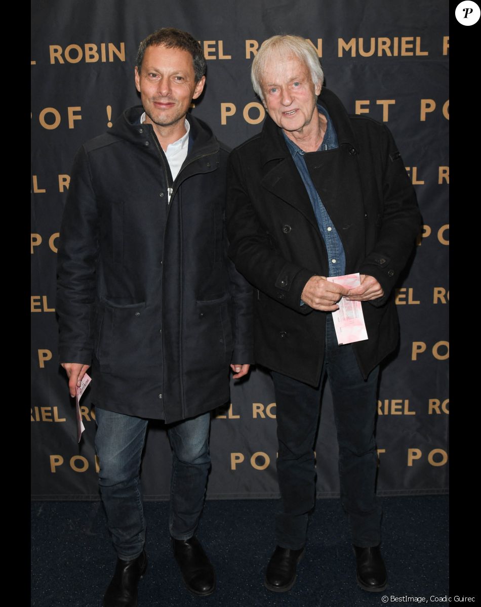 Marc-Olivier Fogiel, Dave - Générale du nouveau spectacle "Muriel Robin et Pof !" au Palais des Sports à Paris le 3 octobre 2019. © Coadic Guirec/Bestimage