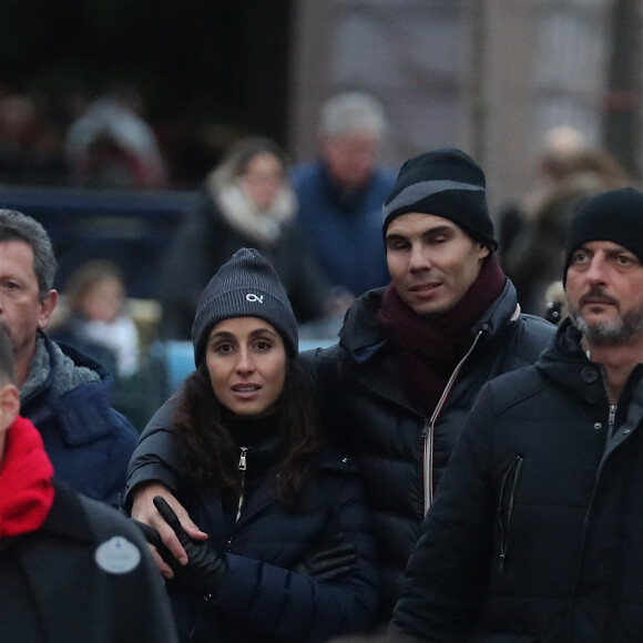 Exclusif - Rafael Nadal, sa femme Xisca Mery Perello et des membres de sa famille passent le week-end à Disneyland Paris le 29 Novembre 2019.