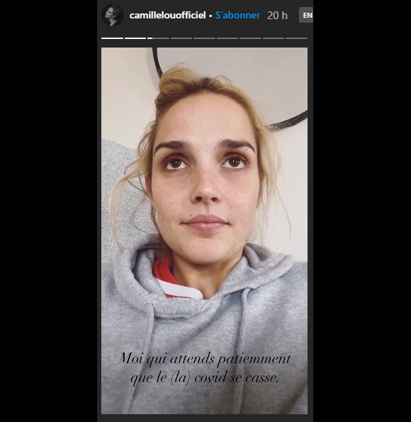 Camille Lou évoque son état de santé sur Instagram. Le 5 octobre 2020.