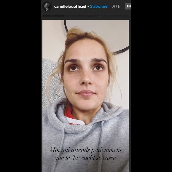 Camille Lou évoque son état de santé sur Instagram. Le 5 octobre 2020.