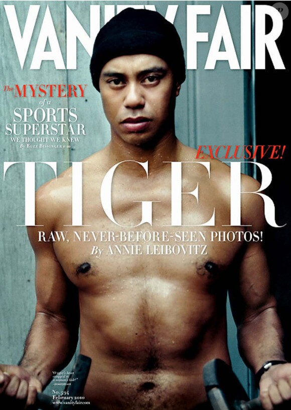 Tiger Woods sur la couverture de Vanity Fair, février 2010.