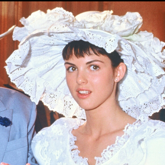 Mariage d'Eddie et Caroline Barclay à Paris en 1988. 