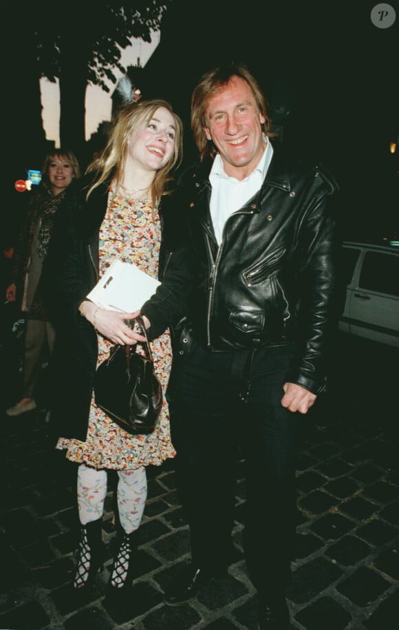 Gérard et Julie Depardieu en 1997, à Paris. 
