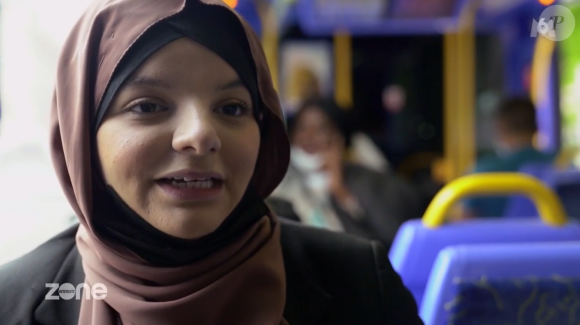 Lilia Bouziane, musulmane, voilée et étudiante en droit qui a témoigné dans "Zone interdite", reportage sur l'islam radical diffusé sur M6.