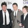 Le casting de la sitcom Mon oncle Charlie : Charlie Sheen, Jon Cryer et Angus T. Jones aux People's Choice Awards le 9 janvier 2009.