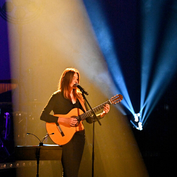 Carla Bruni Sarkozy en concert au Grimaldi Forum à Monaco, le 7 janvier 2022. © Bruno Bebert / Bestimage 