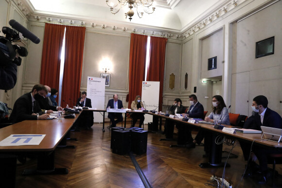 Comité interministériel à la Ville avec Jean Castex et Olivier Véran à Grenoble en Isère le 29 janvier 2022. © /Bestimage